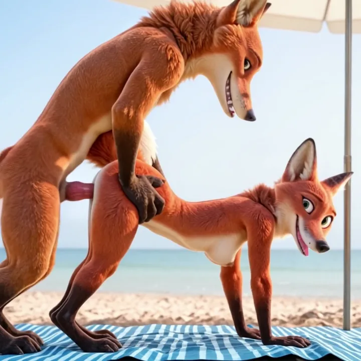 Spotlight: Fox Male Knots and Fucks Woman Doggy Style by Ocean